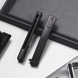 Ocaso Solstice - Carbon Fiber / Black Straight Blade Knife