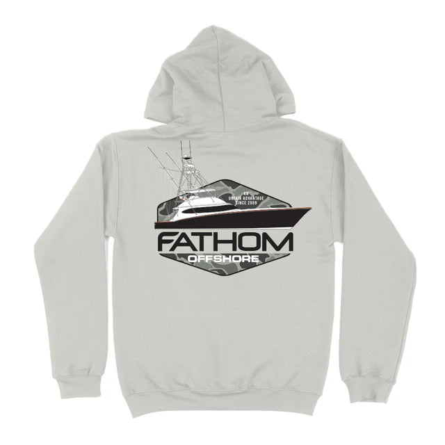 Fathom Offshore Sporty Camo Hoody - Smoke