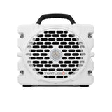 White portable heater with black handle on a white background, featuring the brand 'TurtleBox'.