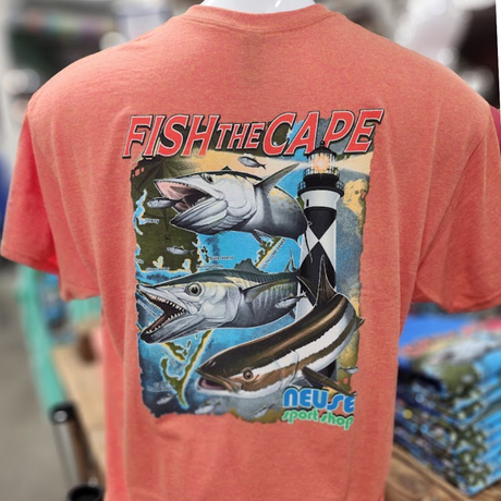 Neuse Sport Shop "Fish The Cape" Short Sleeve Tee - No Pocket