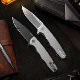 Ocaso Strategy - Titanium / Black S35VN Knife