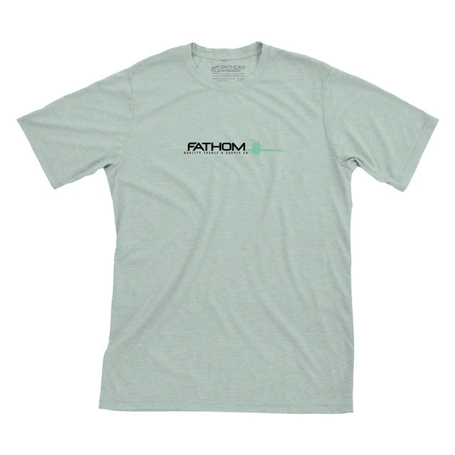 Fathom Offshore Waterline T Shirt - Dusty Blue