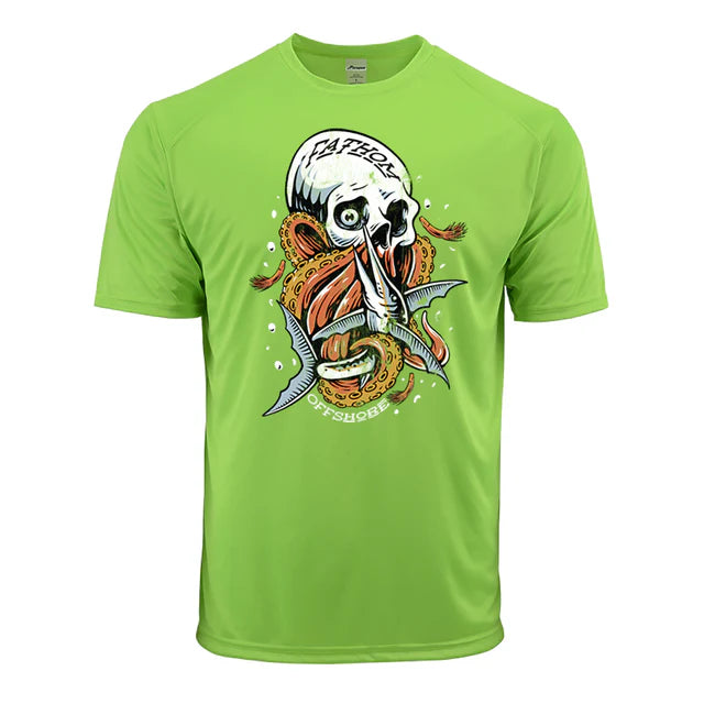 Fathom Offshore Youth Retro Skull Performance - Neon Green