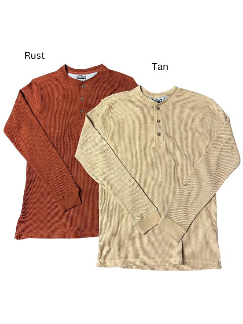 Mountain Expeditions Waffle Knit Henley Shirt