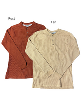 Mountain Expeditions Waffle Knit Henley Shirt