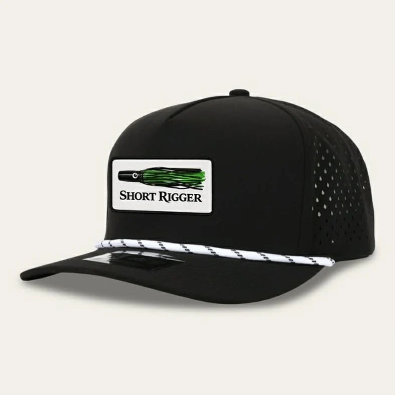 Short Rigger 10/10 Lure Patch Rope Hat - Black