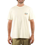 AFTCO Men's Strype Short Sleeve Fishing Shirt - Cream - Large