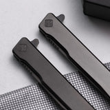 Ocaso Solstice - Titanium / Black Wharncliffe Blade Knife