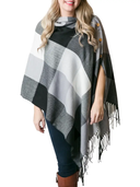 Top If Off 3-In-1 Plaid Wrap