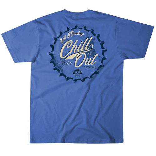 Salt Monkey Chill Out Tee - Deep Sea Blue