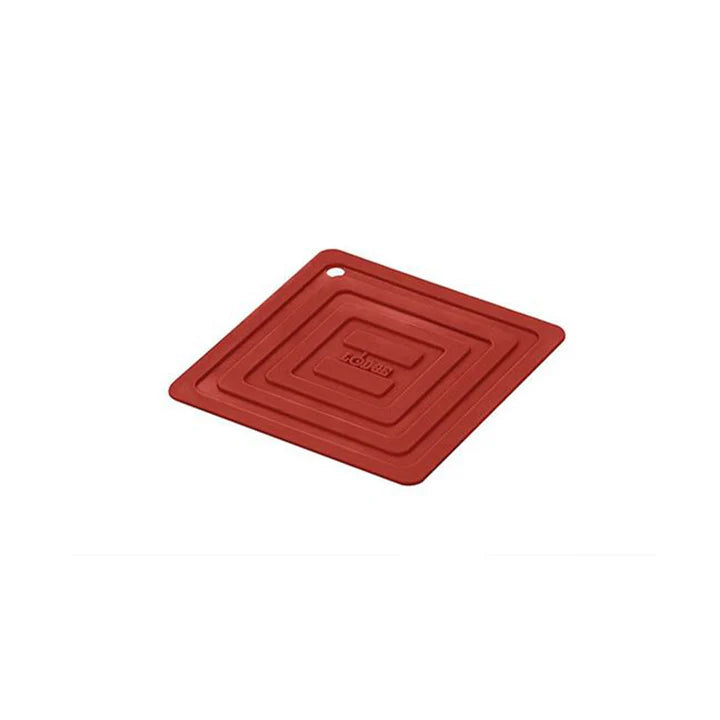 Lodge Cast Iron Six Inch Square Silicone Pot Holder - Red