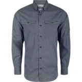 Checkered shirt with brand logo on a white background