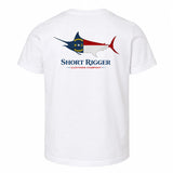 Short Rigger Youth Marlin Flag Tee - White