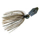 Fishing lure with a blade on a white background