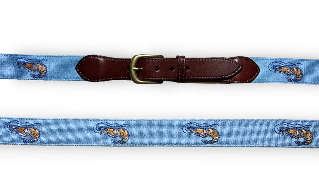 Pimp Shrimp Clothing Company Needlepoint Belt