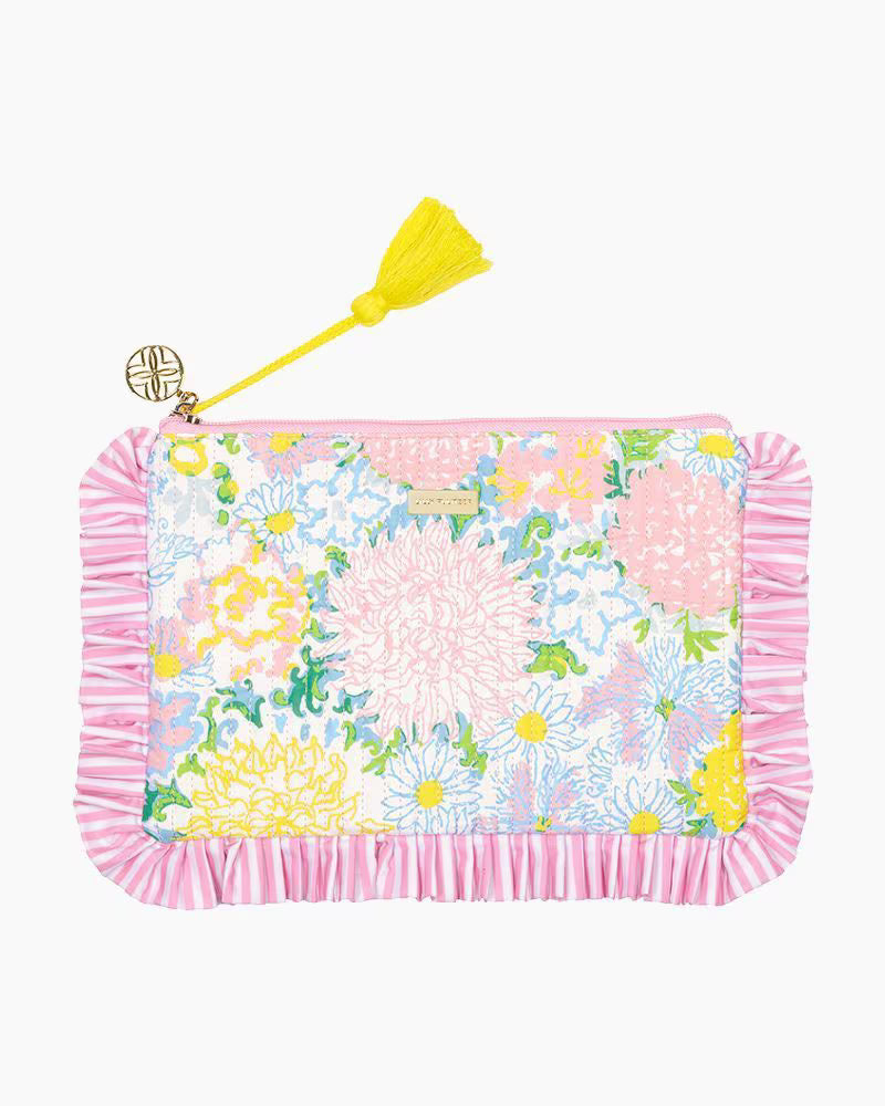 Lilly Pulitzer Garden Home Ruffle Pouch