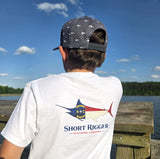 Short Rigger Youth Marlin Flag Tee - White