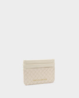 Katie Loxton Nova Woven Texture Cardholder Purse - Off White
