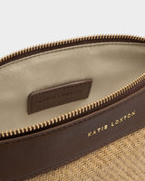 Katie Loxton Wristlet Clutch - Natural/Bitter Chocolate