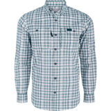 Green and white checkered shirt on a white background