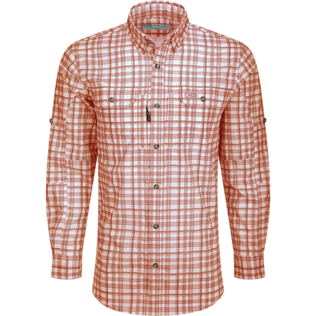 Red and white checkered shirt on a white background