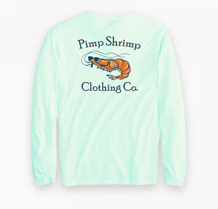 Camiseta con bolsillo de manga larga Pimp Shrimp