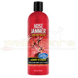 Red bottle of Nose Jammer laundry detergent on a white background