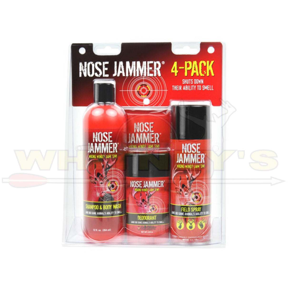Nose Jammer 4-pack product packaging on a white background
