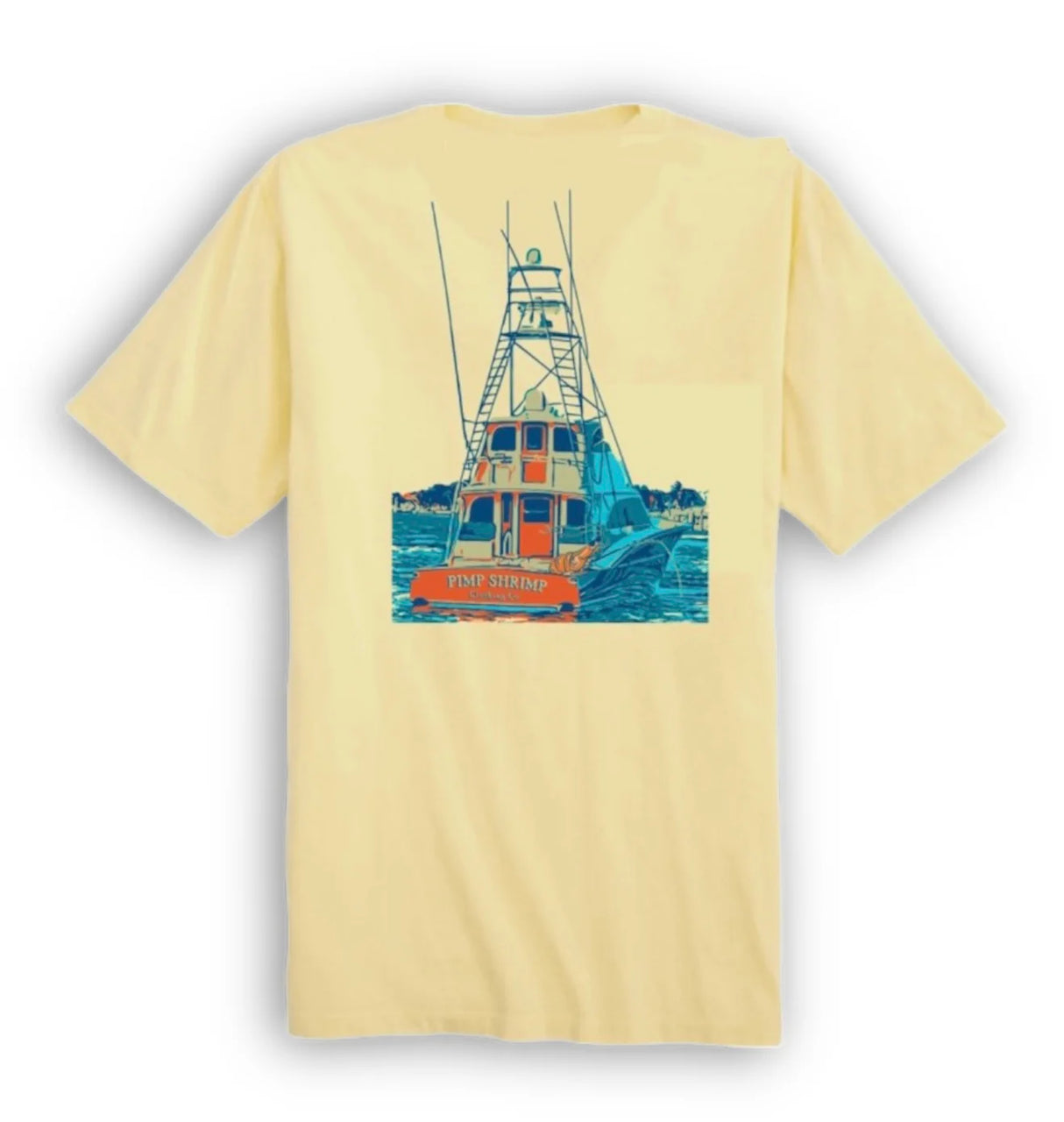 Pimp Shrimp Sportfisher Short Sleeve Pocketed T-Shirt