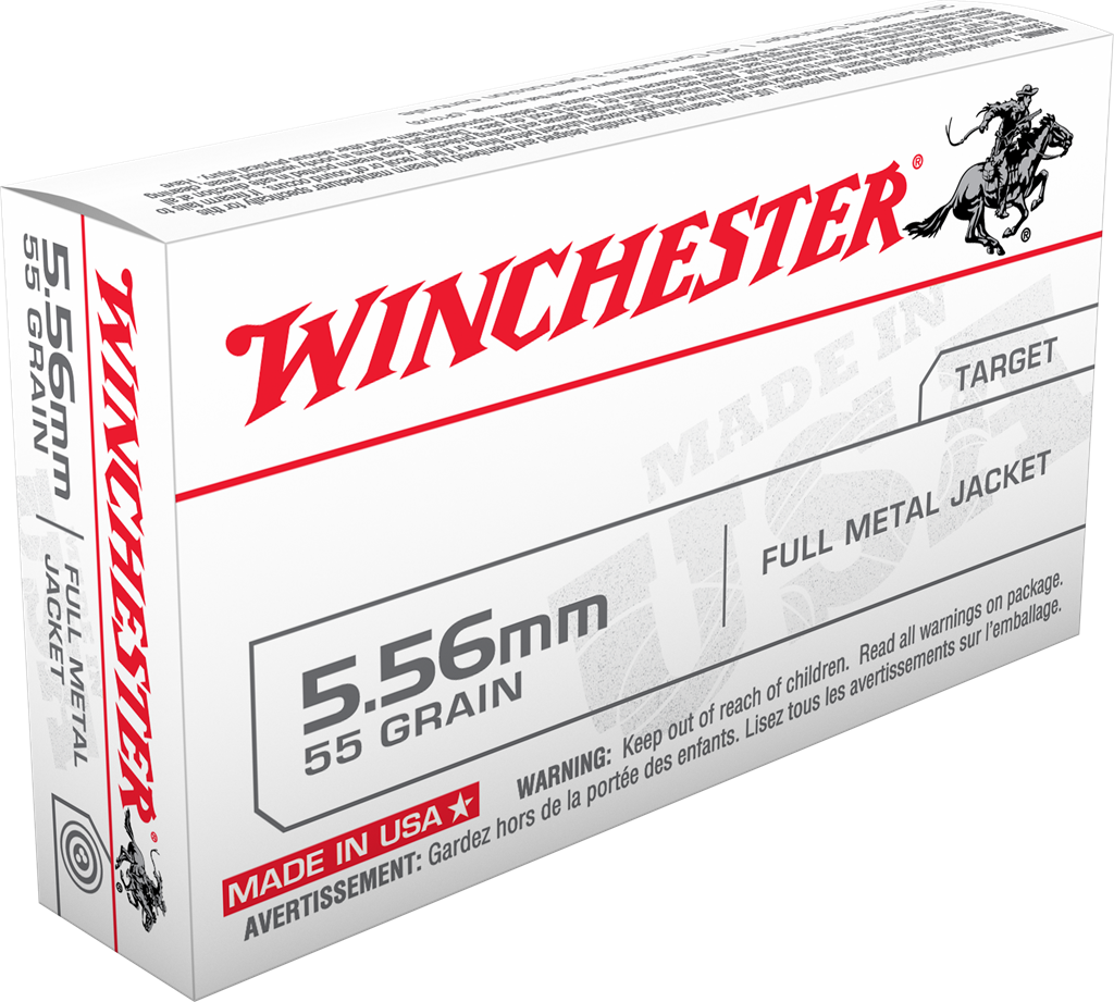 Winchester 5.56mm, 55 Grain Rifle Ammo