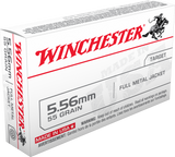 Winchester 5.56mm, 55 Grain Rifle Ammo