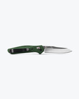 Benchmade Osborne Green Aluminum Reverse-tanto Knife