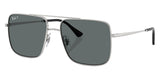Ray-Ban Ari Silver With Dark Grey Polar