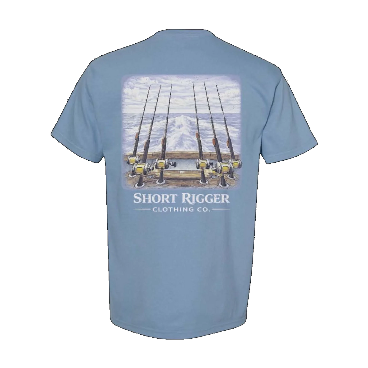 Short Rigger Light Tackle Tee - Washed Denim