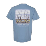 Short Rigger Light Tackle Tee - Washed Denim