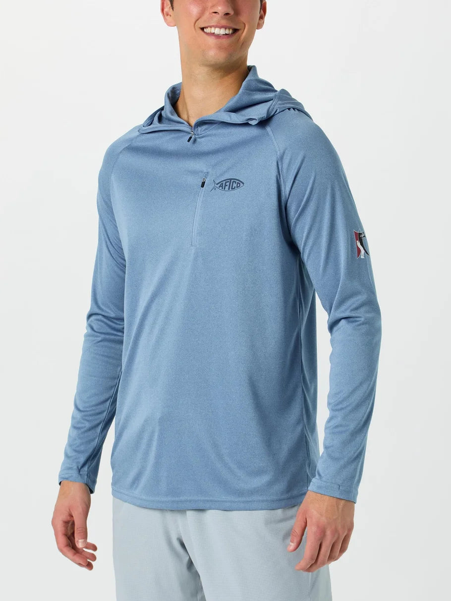 Aftco Jason Christie Hood Blue Shadow Heather - Small