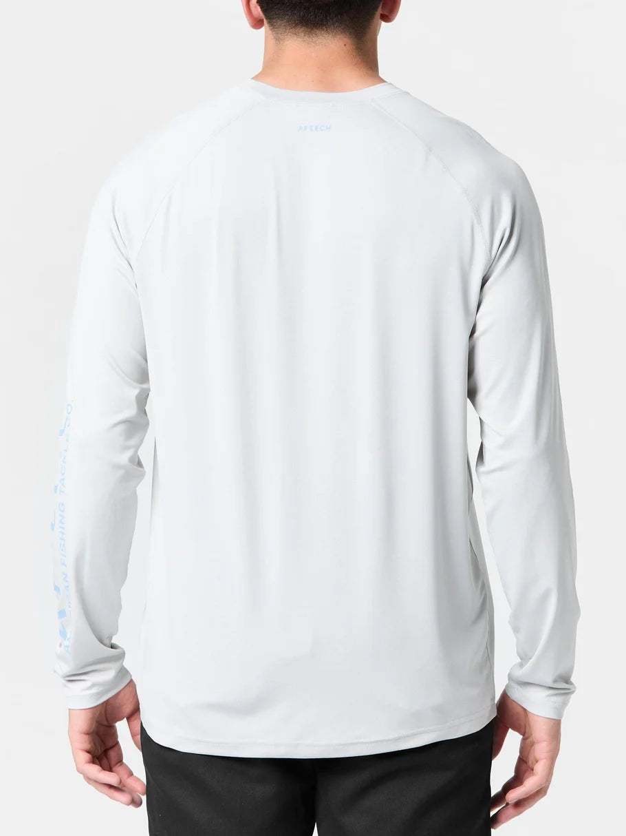 Aftco Samurai Long Sleeve Oyster Gray Heather
