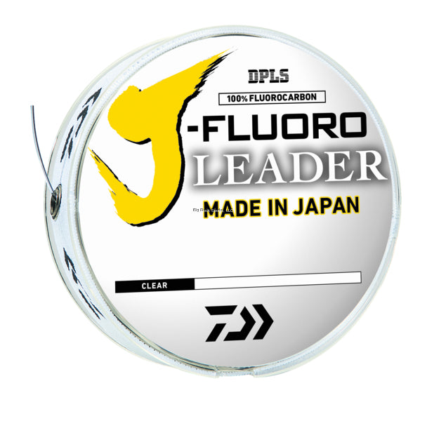 J-Fluoro Líder de fluorocarbono transparente con banda de bobinado paralelo de 60 lb. 50 yardas