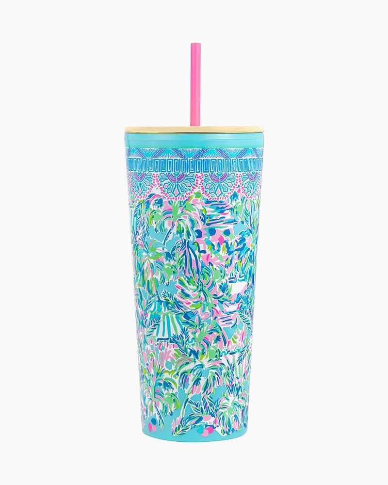 Lilly Pulitzer - Tumbler With Straw  Cabana Cocktail