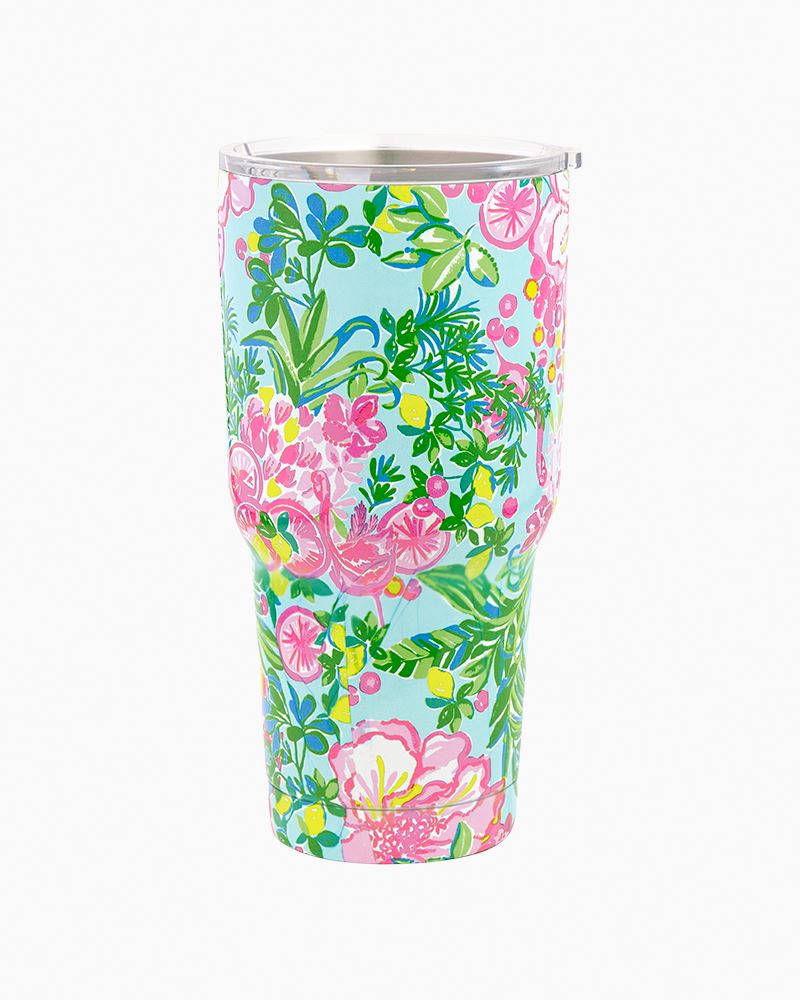 Lilly Pulitzer - Fruity Flamingo Stainless Steel Insulated Tumbler With Lid