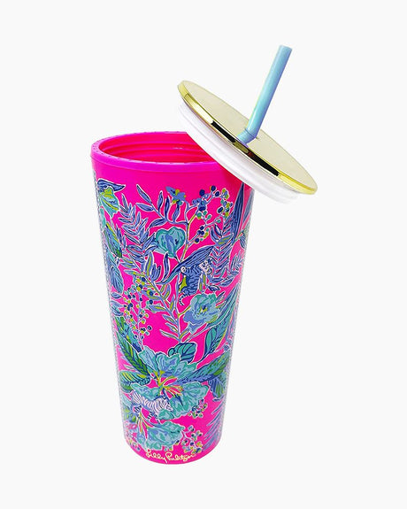 Lilly Pulitzer Lil Earned Stripes Tumbler With Straw