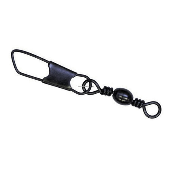 Sea Striker Twisted Barrel Swivel With Safety Snap - Black