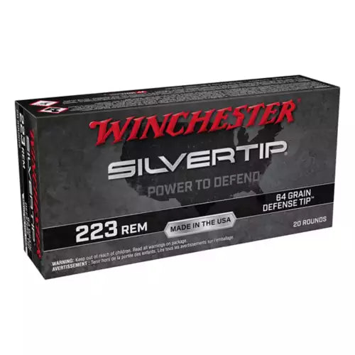 Municiones para rifle Winchester Silvertip Centerfire, caja redonda de 20