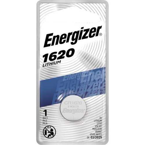 Energizer 1620 Batería de botón de litio de 3 V CC, paquete de 1