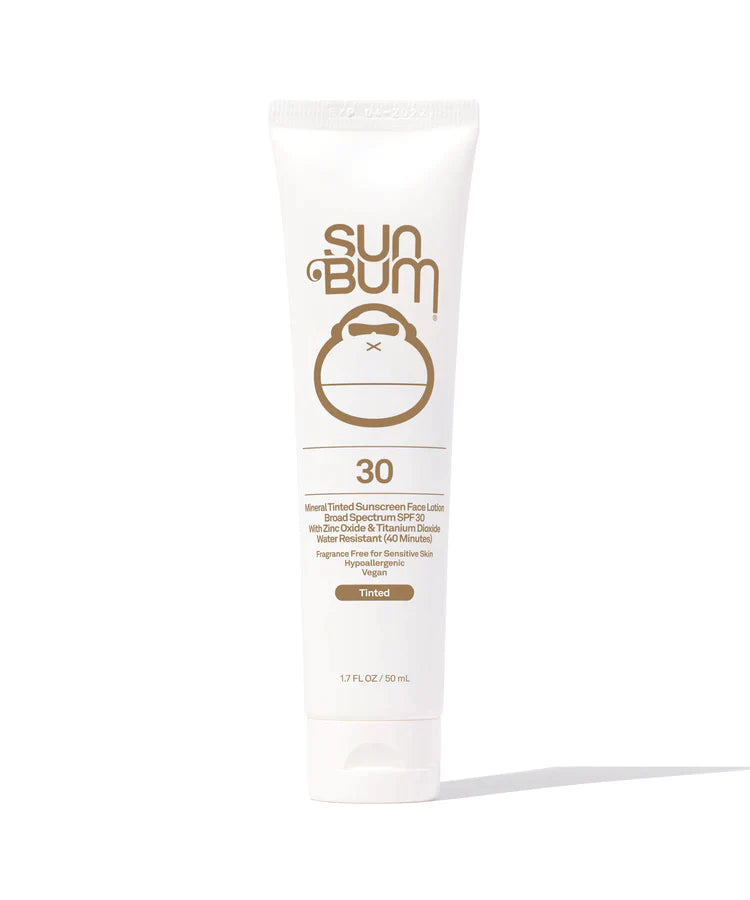 Loción facial protectora solar con color Sun Bum Mineral SPF 30