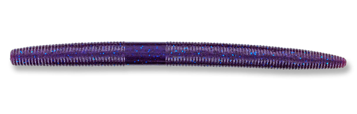 Gary Yamamoto 9-10-234 Senko Worm, 5", 10pk, Purple Pearl with Small Blue