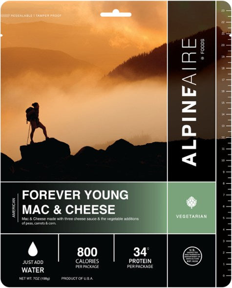 AlpineAire Foods Forever Young Macarrones con queso - 2 porciones 