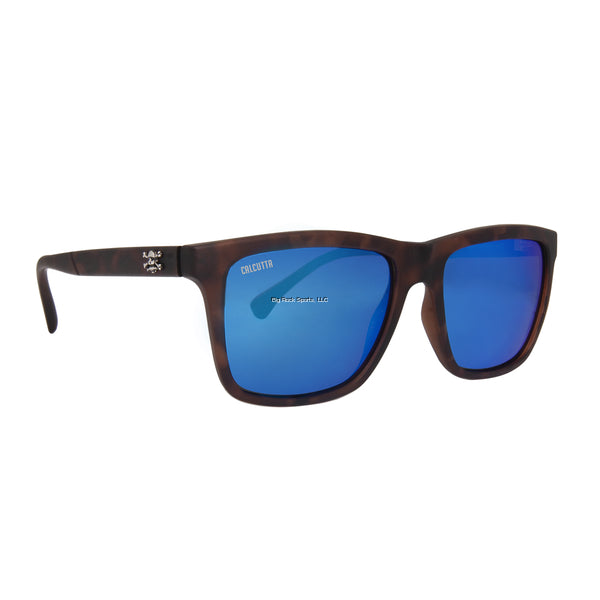 Calcutta I1BMMTORT Intruder Sunglasses Matte Tortoise Frame Blue Mirror Lens