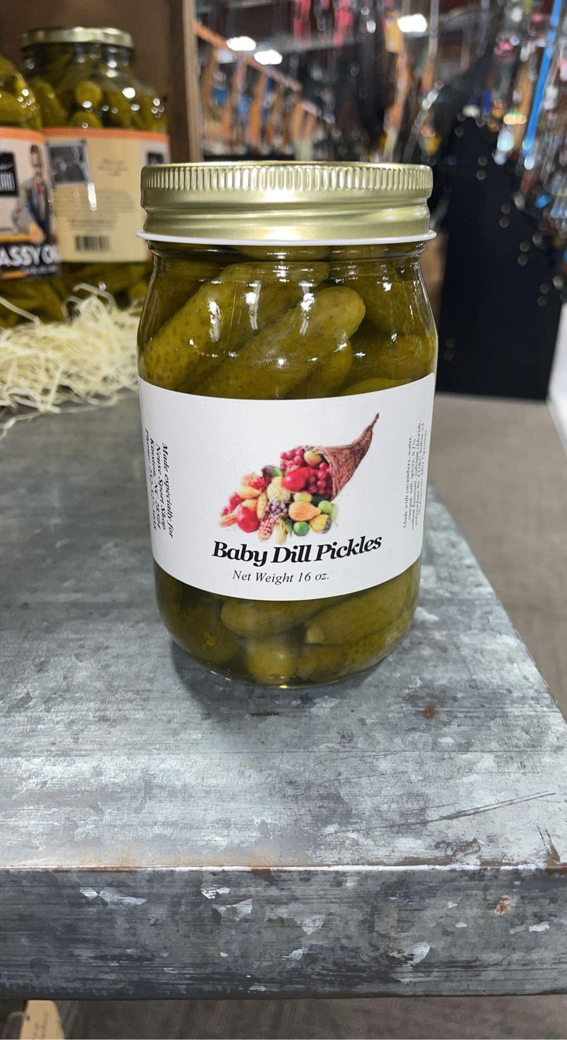 Baby Dill Pickles  16 Oz.