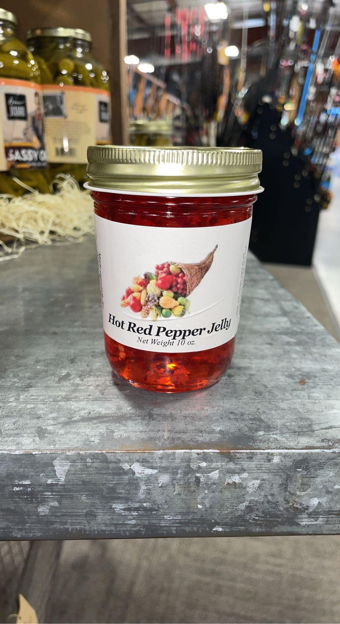 Hot Red Pepper Jelly  10 Oz.